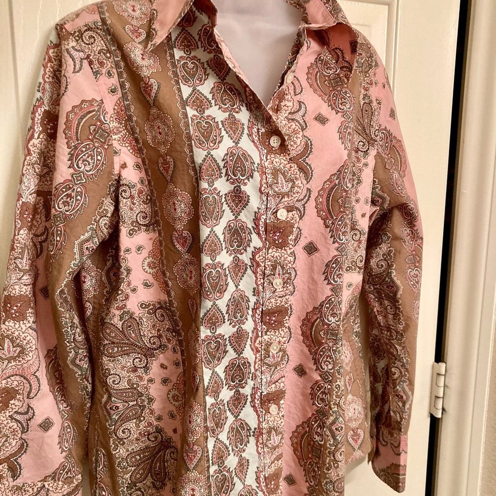 Jones New York Signature Button Down Shirt Size Large